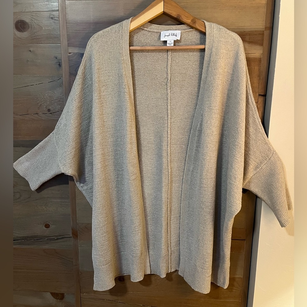 Joseph Ribkoff Elegant Tan Batwing Cardigan
